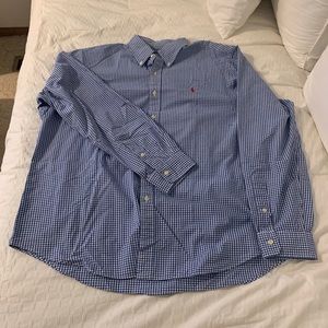 Men’s XL Polo by Ralph Lauren gingham shirt. Excellent condition, no issues.